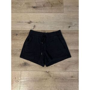 Athleta Womens Black Athletic Balance 4" Shortie Shorts Size Medium
